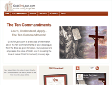 Tablet Screenshot of godstenlaws.com